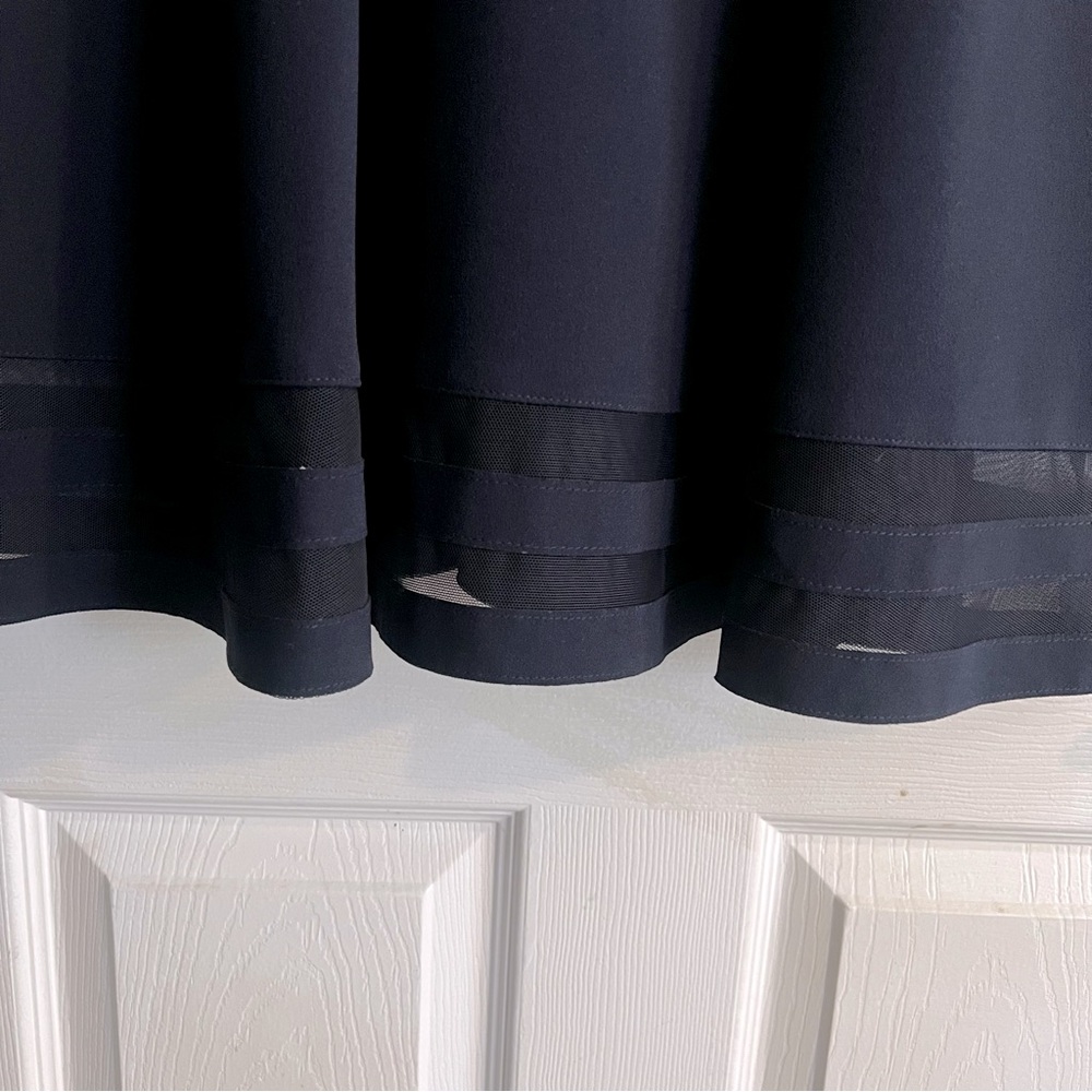 Calvin Klein navy blue dress w/ sleeves, size 8 - Picture 2 of 8